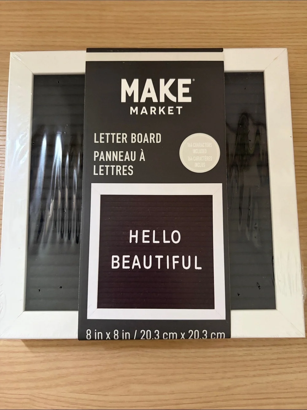 Michaels Make Market White Frame Black Letter Board